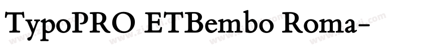 TypoPRO ETBembo Roma字体转换